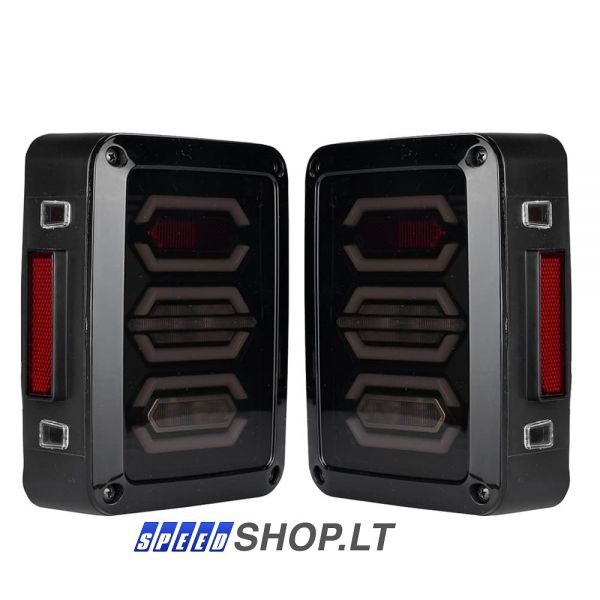 JEEP WRANGLER galiniai LED žibintai ROGO